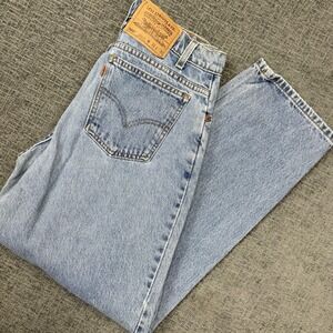 Vintage Levi's 560 Orange Tab Jeans Men's 31x30 Loose Fit Tapered Leg 90's